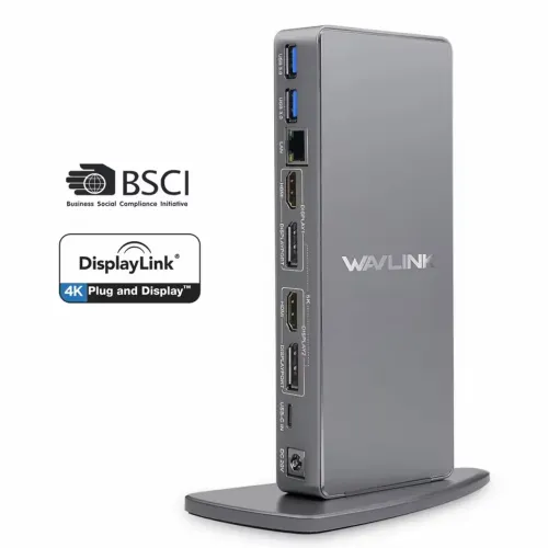 Docking Station Wavlink com DisplayLink para MacBook