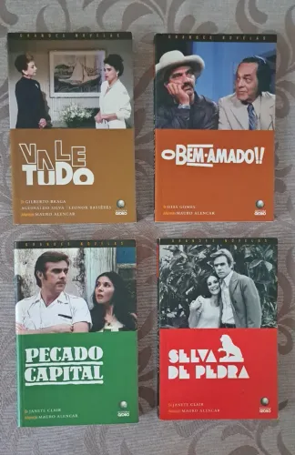 Livros 4 Novelas Janete Clair - Vale Tudo, O Bem Amado, Pecado Capital e Selva de Pedra