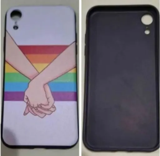 Capa tema LGBT para o Iphone XR. Linda! Casal de meninas.
