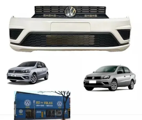Para choque dianteiro completo sem farol de milha para Gol e Voyage G8 2018 a 2023