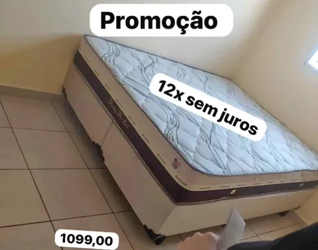 Cama box colchão e base novo