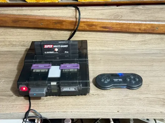 Super Nintendo Custom + Fita 900 Jogos