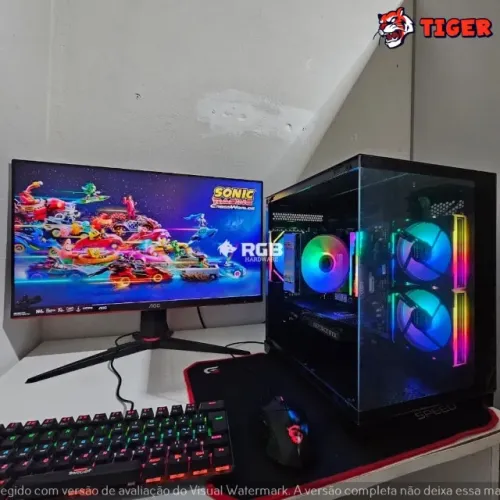Pc Gamer novo Completo - Ryzen 7 5700X + RTX 3060 Ti 8GB + RAM 32GB + SSD M.2 NVMe 512GB