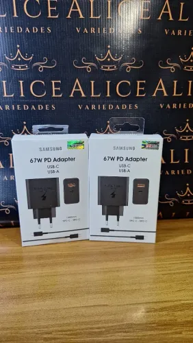 Carregador Samsung tipo C 67w