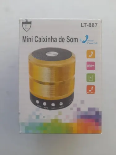 Caixa de Som Bluetooth Mini Portátil - LT-887