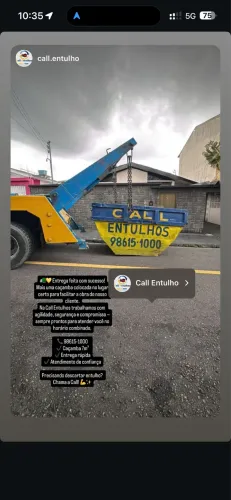 Coletora de entulho *