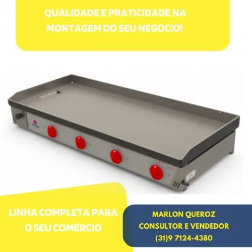 Chapa a Gás 4 Queimadores Progas 1,20M