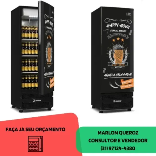 Cervejeira Porta Cega Adesivada 560L Imbera