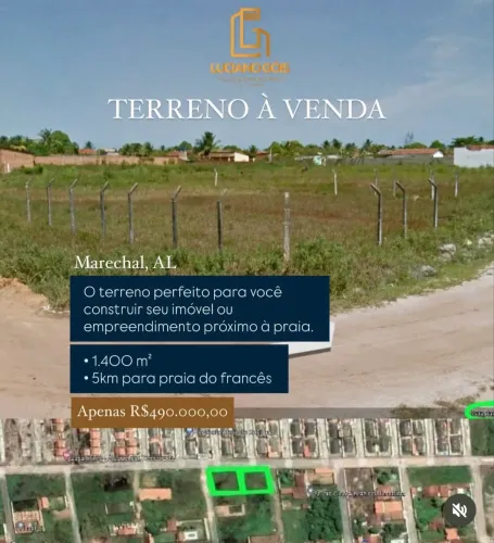 Terreno em Marechal Deodoro