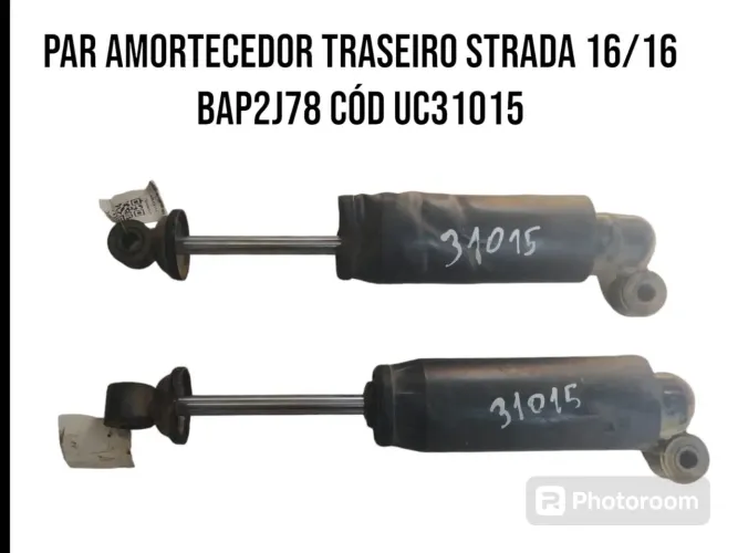 Par De Amortecedor Traseiro Fiat Strada 2016 Cod Uc31015