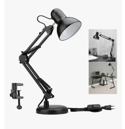 Luminária de Mesa Abajur Articulável Quarto e Escritório