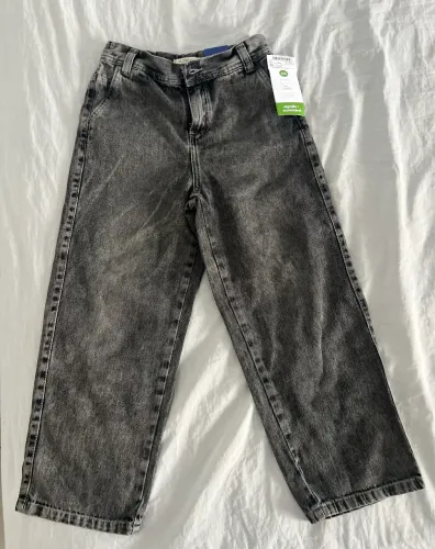 Calça Jeans Infantil - Preto Estonado - 10