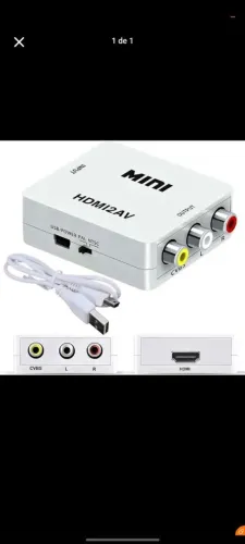 Conversor HDMI para AV Mini Adaptador