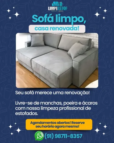 Limpeza de sofá Retrátil 2 lugares 