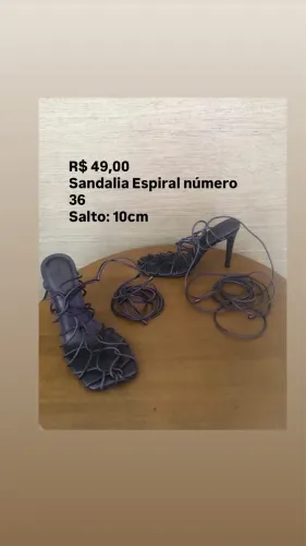 Sandalia Espiral número 36