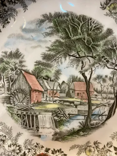 Prato inglês medalhão 