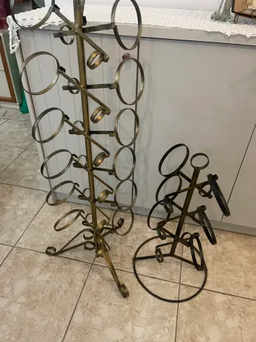 Porta vinho de ferro 2 unidades