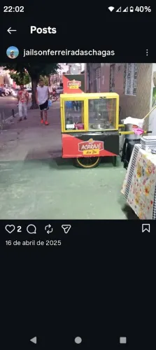 Carinho de acarajé fale pela whatsapp *