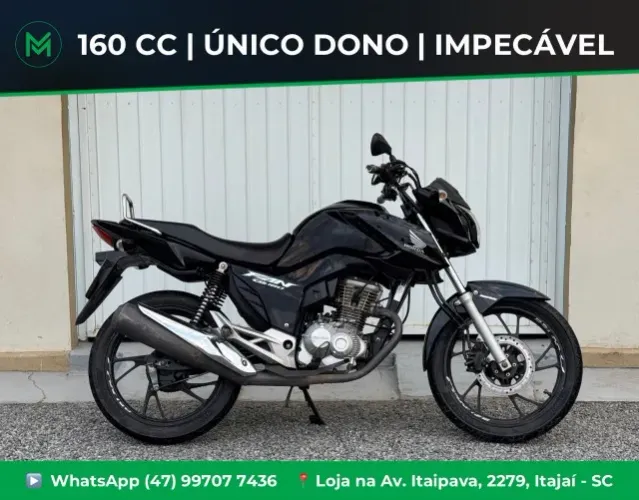 Honda CG 160 FAN 2024 - único dono (Financio troco)