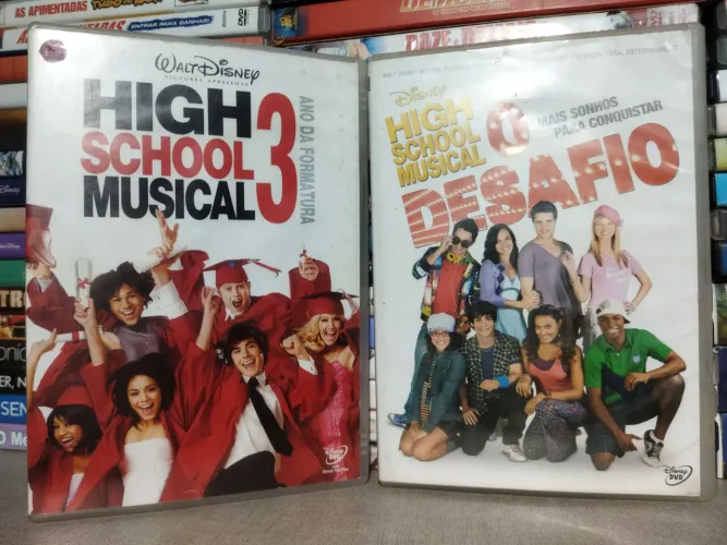 DVDs High School musical 2 + O Desafio