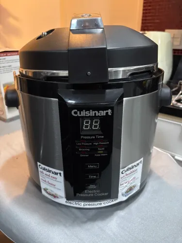 Cuisinart Panela de Pressão Elétrica CPC 600N, Aço Inoxidável, Prata 110V