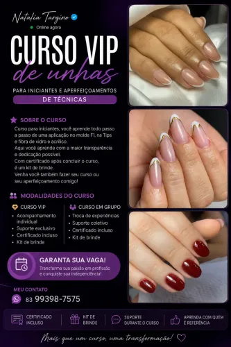 Cursos de unhas de gel! 