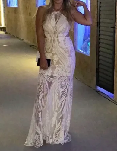 Vestido longo branco  