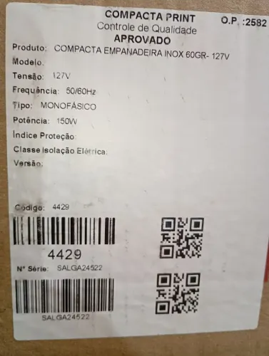 Empanadora de salgados 