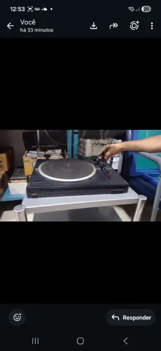 Vitrola kenwood toca discos