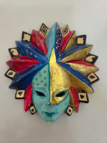 Máscara Veneziana de coleção em Porcelana