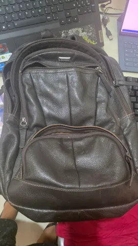 Mochila da couro fino