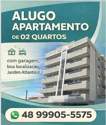 PROMOÇÃO!!! LOCAÇÃO ALUGUEL APARTAMENTO 2 QUARTOS JARDIM ATLÂNTICO FLORIANÓPOLIS FLORIPA