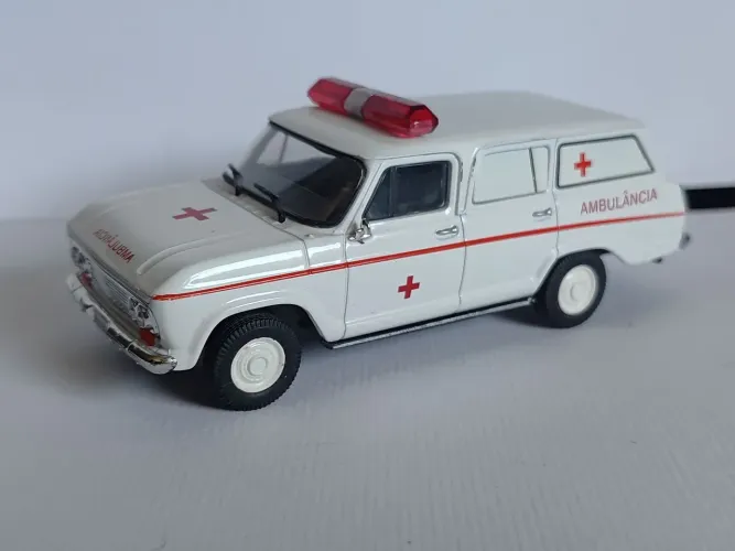 Miniatura Veraneio ambulância 