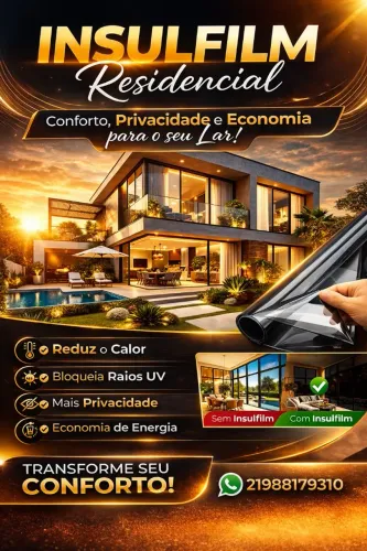 Insulfilm Residencial Orçamento Gratuito 
