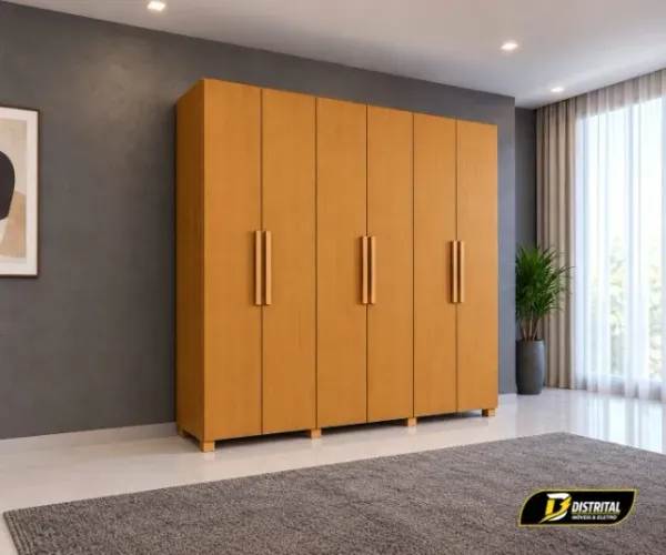 Guarda Roupa 6 Portas Vinny 100%MDF Novo