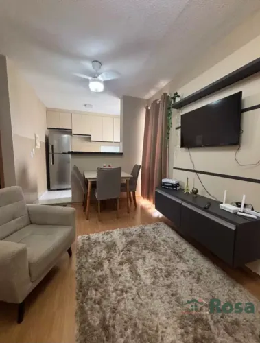 Apartamento Mobiliado (Porteira fechada) para venda, 02 quartos, Jardim Imperial, Cuiabá