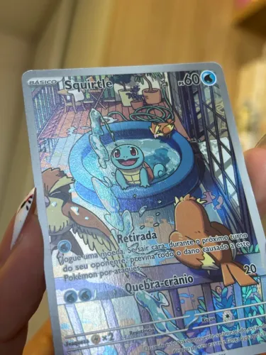 Carta Pokemón Full Art Squirtle 148/142 (NM)