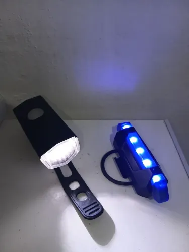 Kit Sinalizador de led + lanterna para bike