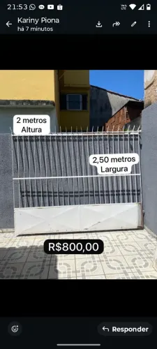 Portão garagem de correr 
