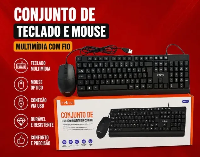 Kit teclado e mouse