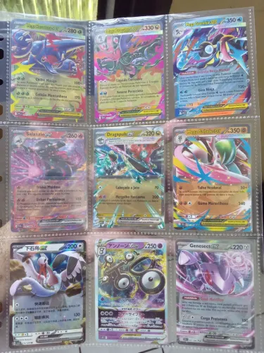 Nove cartas Pokémon tcg Ex, Megas e uma V star
