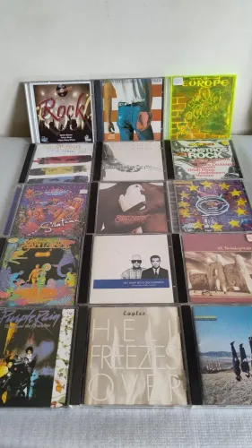 Kit com 15 cds de Rock originais...