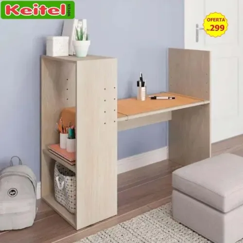 Mesa Escrivaninha De Desenho Infantil Kids Cor Nature - 1007