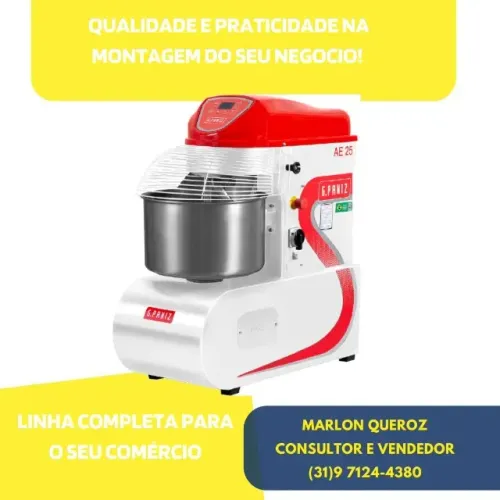 Amassadeira Espiral 25 KG G-Paniz Monofásica