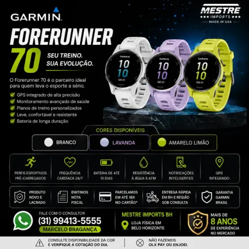 Garmin Forerunner 70 Novo Lacrado