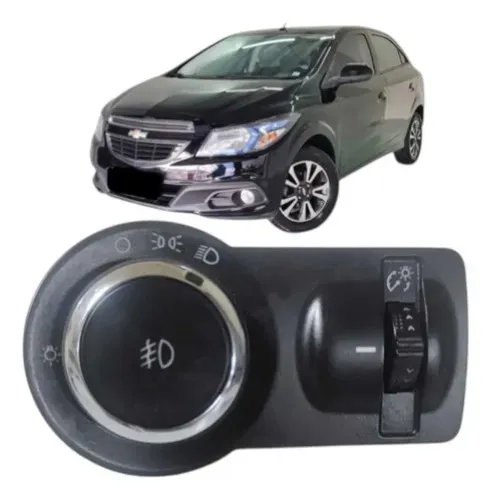 Botão Do Farol Com Auxiliar Chevrolet Onix 2014 Uzad0