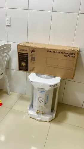 Ar condicionado split Midea Inverter 12.000 Btus lacrado com nota