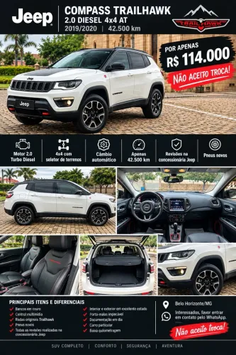 Jeep Compass Trailhawk 2.0 4X4 Dies. 16V Aut. 2020