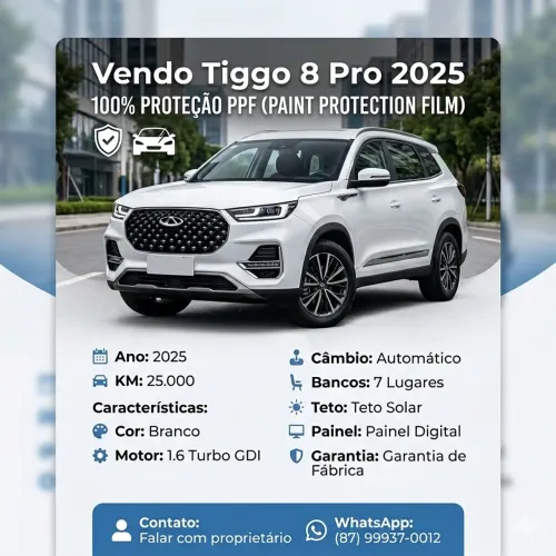 Chery Tiggo 8 PRO 1.6 Tgdi Aut. 2025