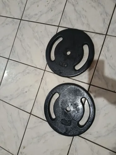 Duas anilhas de 15 kilos